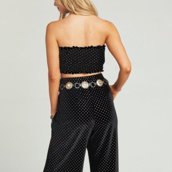 SHOW ME YOUR MUMU Iris Geo Stud Velvet Tube top - Picture 3 of 6